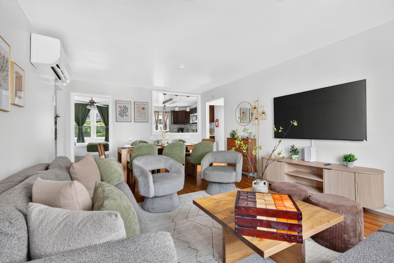 Spacious living and dining area at The Spacious Escape